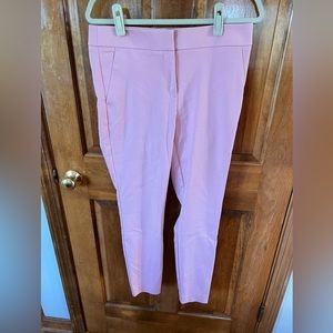 NWT LOFT Marisa Ankle Pink Trouser Size 8